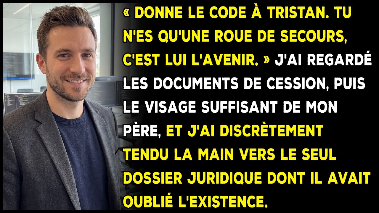 « Signe. » Ce mot, prononcé par mon père dans son bureau du quarantième étage, a fait basculer ma vie. Je m’appelle Julian, trente-cinq ans, et pendant quinze ans, j’ai tout sacrifié pour bâtir...