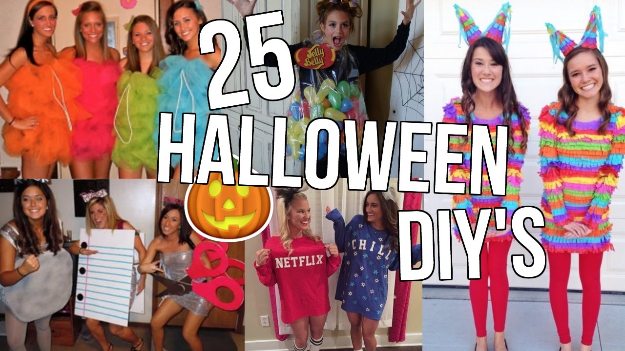25 DIY Halloween Costume Ideas! Last Minute Ideas! - YouTube