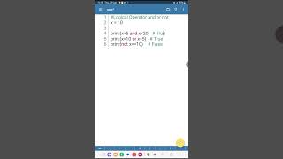 Python Tutorial logical operator in Tamil #pythontamil #python #pythontutorialforbeginner