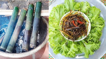 Lươn nướng ống Nứa Đặc sản vùng cao Tây bắc ( Grilled Eel In Bamboo Tube )