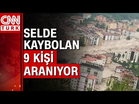 Kastamonu Bozkurt'ta selde kaybolan 9 kişi aranmaya devam ediyor