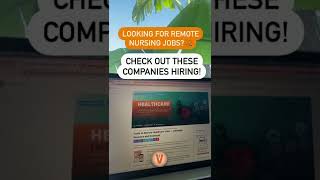 Hiring Alert  Companies Hiring For Remote Nursing Jobs   Virtual Vocations