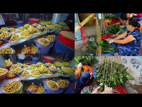 Video Lò bánh ú tre khủng nhất Sài Gòn phục vụ Tết Đoan Ngọ,... - youtube