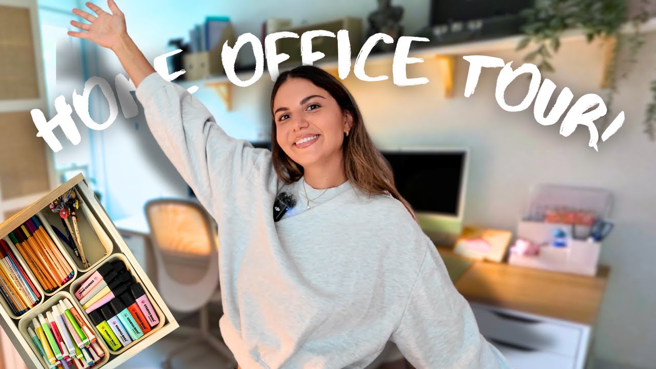OFFICE TOUR 2025 | Ιδέες Οργάνωσης & Διακόσμησης Γραφείου ✏️