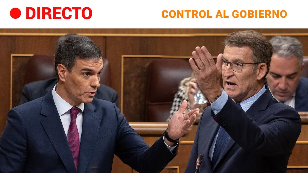 CONGRESO: SESIÓN de CONTROL, 1ª PREGUNTA de FEIJÓO a SÁNCHEZ | RTVE Noticias