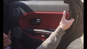 Range Rover Evoque rear back door card panel removal