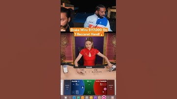 Thumbnail of Drake Wins $117,000 On 1 Baccarat Hand! #drake #baccarat #casino #maxwin #highroller #hugewin