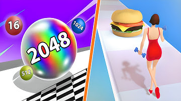 🟢🔷 Body Race 3D VS Ball Run 2048 Perfect Gameplay Max Levels New Update 4K 7X3ZT