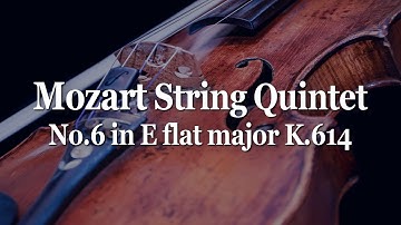 Mozart String Quintet No.6 in E flat major K.614 | Budapest String Quartet