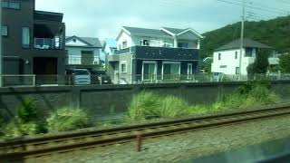 JR東日本E231系　側面展望　小田原→茅ヶ崎（東海道線快速アクティー）　コツK-14編成左