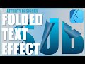 Folded Text Effect in Affinity Designer