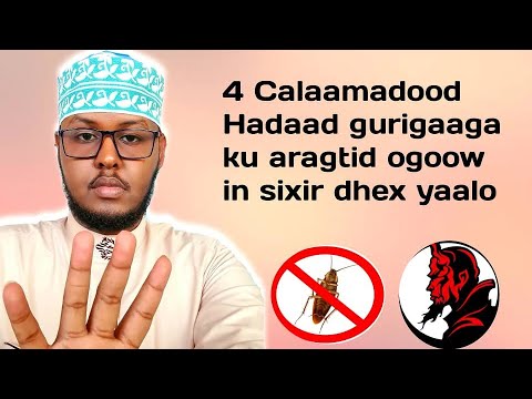 4calaamadood hadaad gurigaaga ku aragtid deg deg u ogoow in sixir dhexyaalo