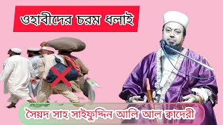 ওহাবীদের চরম ধলাই সৈয়দ সাহ সাইফুদ্দিন আলি আল ক্বাদেরী  bangla waz