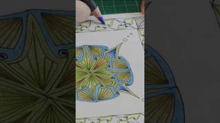 Drawing In and Out Well Tangle pattern