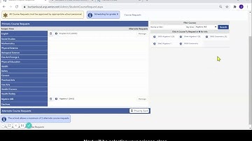 2021 Course registration - Current 8th graders - Aeries walk through