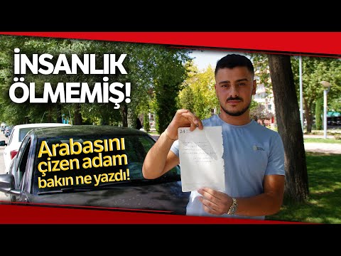 Arabasına Binince Ceza Yediğini Zannetti, Notu Görünce "İnsanlık Ölmemiş" Dedi