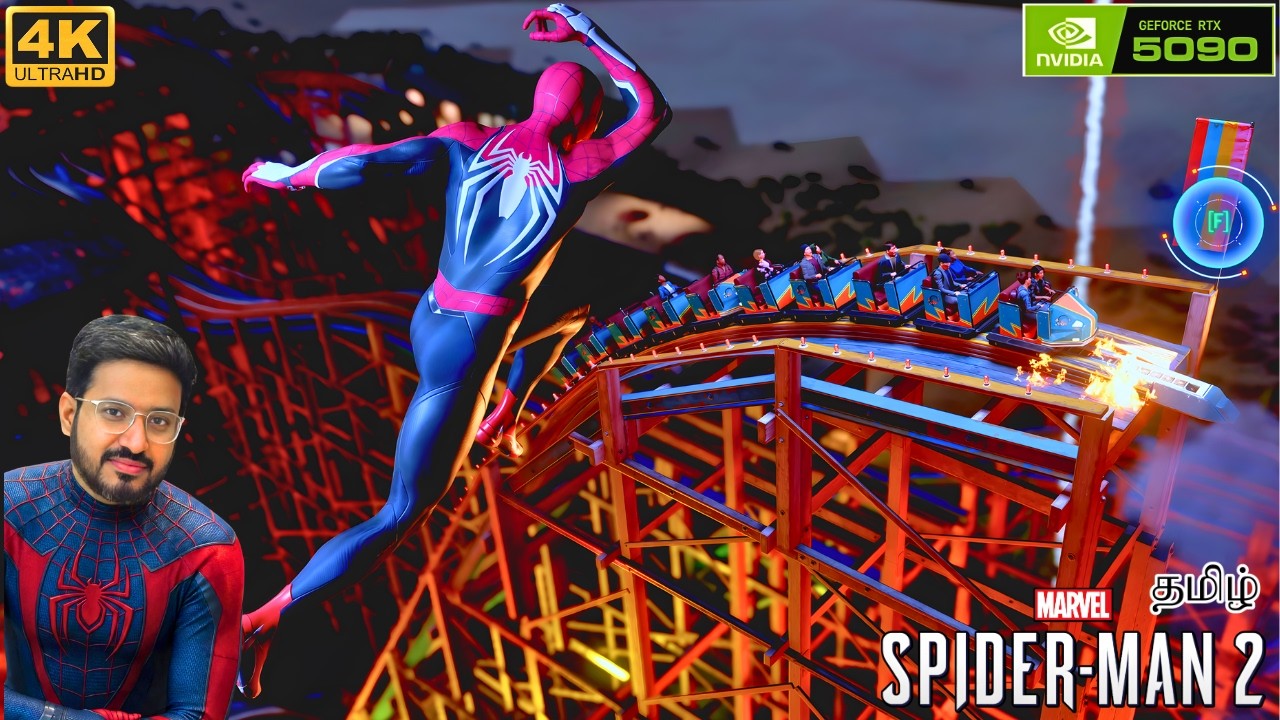 Villain Gang Attack Amusement Park | Spiderman 2 Tamil Gameplay RTX 5090 4K Ultra | Earth Gamer