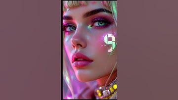 #shorts Countdown 10 seconds cyberpunk woman #10seconds #countdown #aprilwithyoutubeshorts