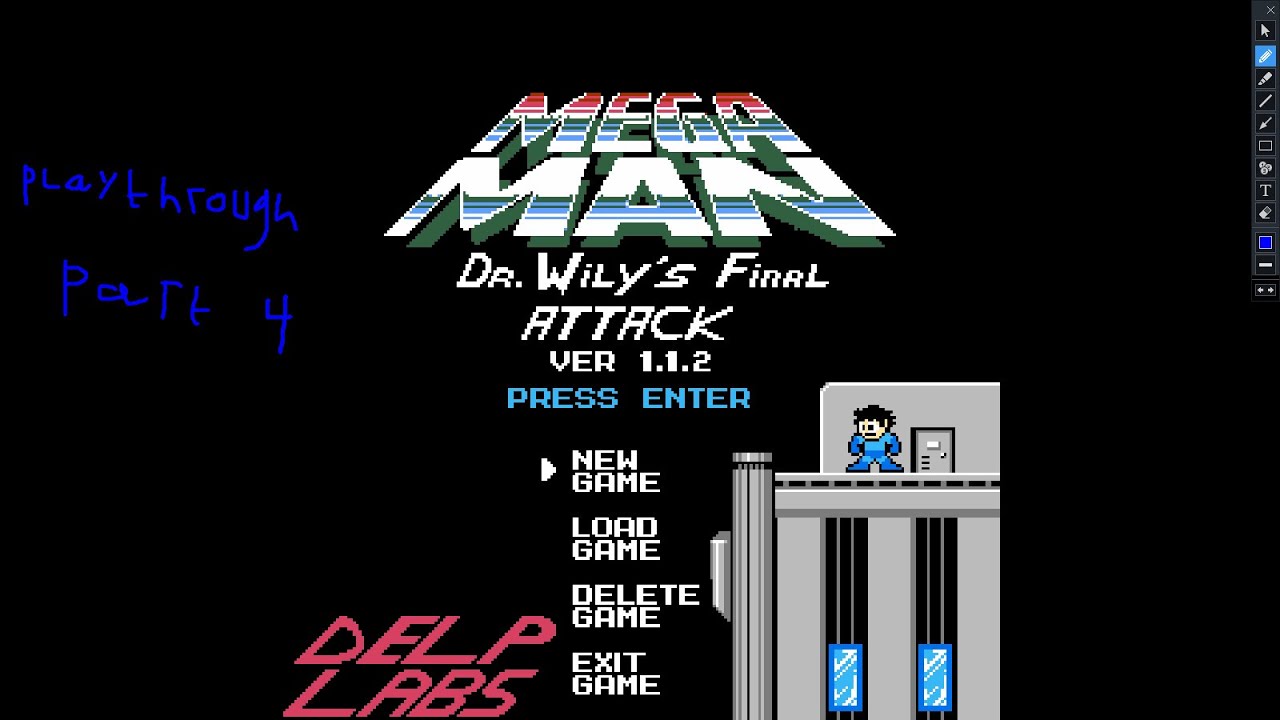 Mega Man: Dr. Wily's Final Attack - Glacier Man & 5 Castle Stages - YouTube