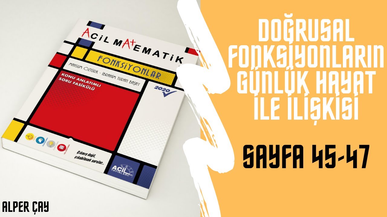 Acil Matematik Fonksiyonlar Fasikulu Youtube Matematik Youtube Hayat