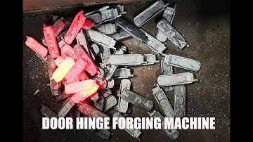 Door hinges forged on CNC forging hammer