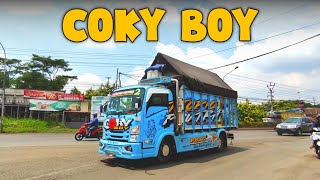 TRUK GIGA COKY BOY BIRU OLENG || TOPIQ PUTRA 2 //cctvpucung mbois