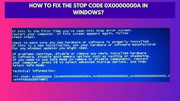 How to Fix the STOP Code 0x0000000a in Windows