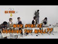 Never ending saga of Hobi throwing himself to the wall/floor while laughing