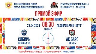 Кубок Третьяка U14. Сибирь – Ак Барс | 23.04.2024, 08:30 МСК