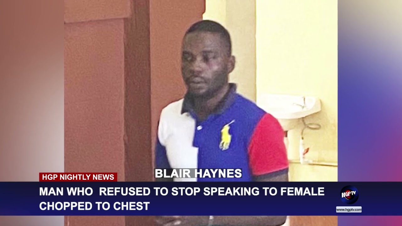 MAN WHO  REFUSED TO STOP SPEAKING TO FEMALE CHOPPED TO THE CHEST