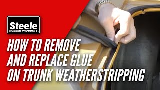 Step-by-step instructions for removing and replacing trunk weathers...