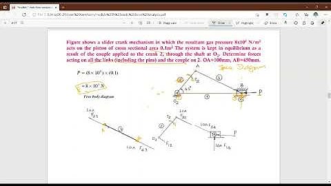 Static force analysis problem 2