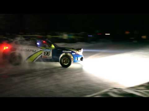 Travis Pastrana Sno*Drift 2010 night stage Rally Action