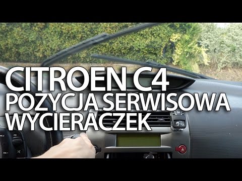 Pozycja Serwisowa Wycieraczek Citroen C4 (serwis Wymiana Piór)