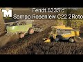 Härkäpavun puintia 2020 - Sampo Rosenlew Comia C22 2Roto + Fendt 6335 c - Harvesting horsebean