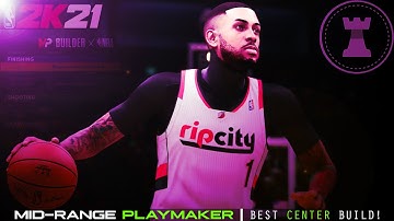 THE BEST PLAYMAKING CENTER BUILD IN NBA 2K21 NEXT GEN! (MID RANGE PLAYMAKER)