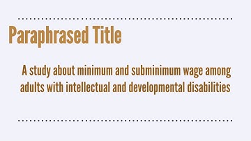August 2020: Translational Video for AAIDD Journal