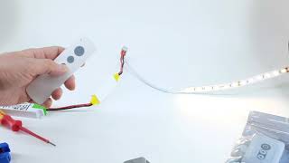 Ledtekfi Connecting Led Dimmer - Led-Nauhan Kytkeminen Led-Himmentimen Kanssa