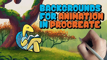 How to Paint Backgrounds for Animation in Procreate