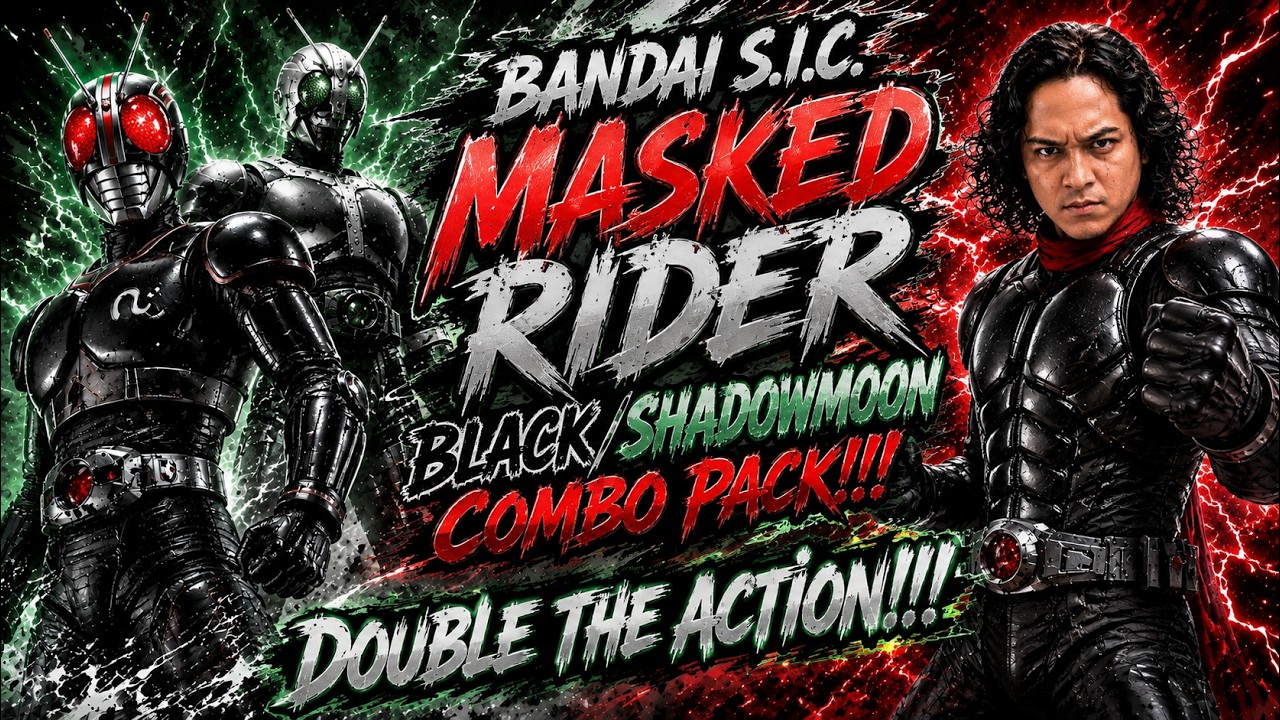 TOY UNBOXING & REVIEW: BANDAI S.I.C. MASKED RIDER SHADOWMOON +