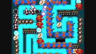 Bloons TD 3 - level 35 on hard in 33 seconds