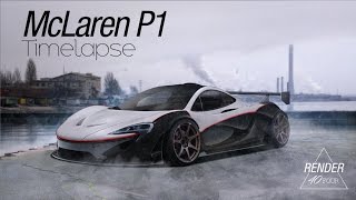 Mclaren p1 photoshop-rendering by render40four