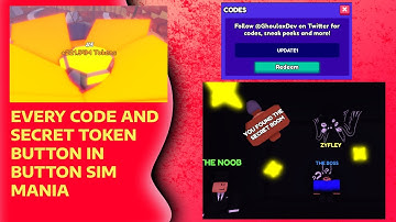 All secret token spots and every CODE in button simulator mania