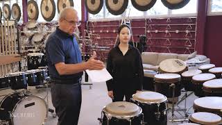 Jiyeon Kim plays Thirteen Drums by Maki Ishii on 5 different setups by Kolberg Percussion