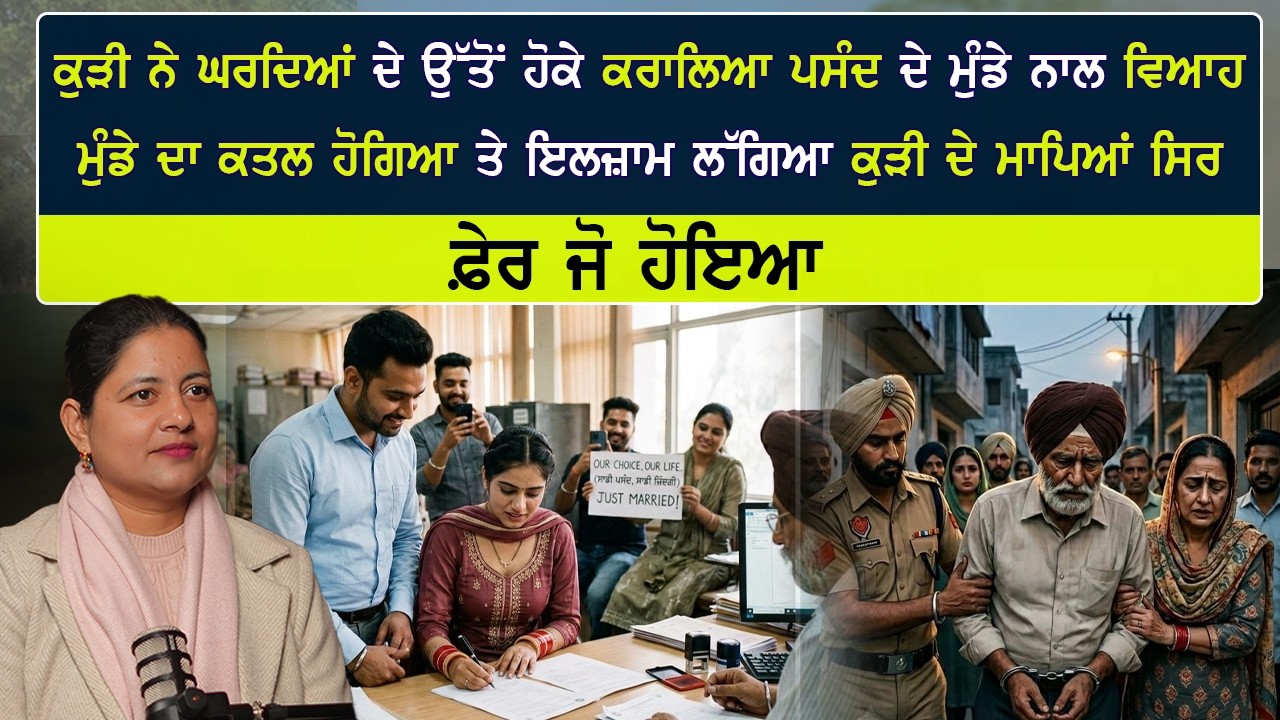 ਪਤੀ ਦਾ ਕ/ਤਲ, ਮਾਪਿਆਂ 'ਤੇ ਇਲਜ਼ਾਮ! ਕੀ ਕੁੜੀ ਦੇਵੇਗੀ ਆਪਣੇ ਹੀ ਪਿਓ ਖਿਲਾਫ ਗਵਾਹੀ? Punjabi Emotional Story 2026