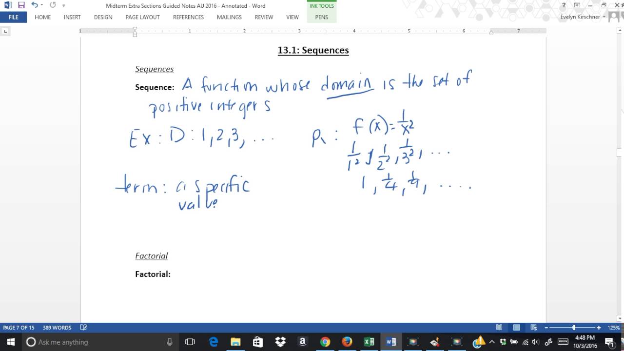 Section 13 1 Sequences - YouTube