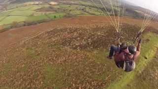 Paraglider camera tests - chase cam and wing cam