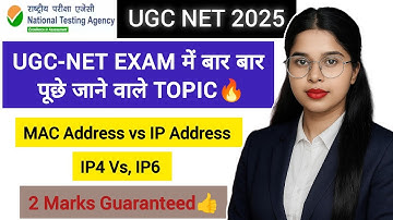 💥UGC NET Paper 1 ICT Pyq | MAC Address/ IP Address Kya hota Hai? | IPV4 vs IPV6 | Notes📝#ugcnet #nta