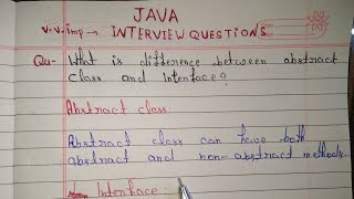 abstract class vs interface java | @mscoder | java interview questions and answers