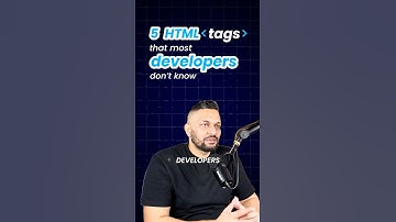 5 powerful HTML tags